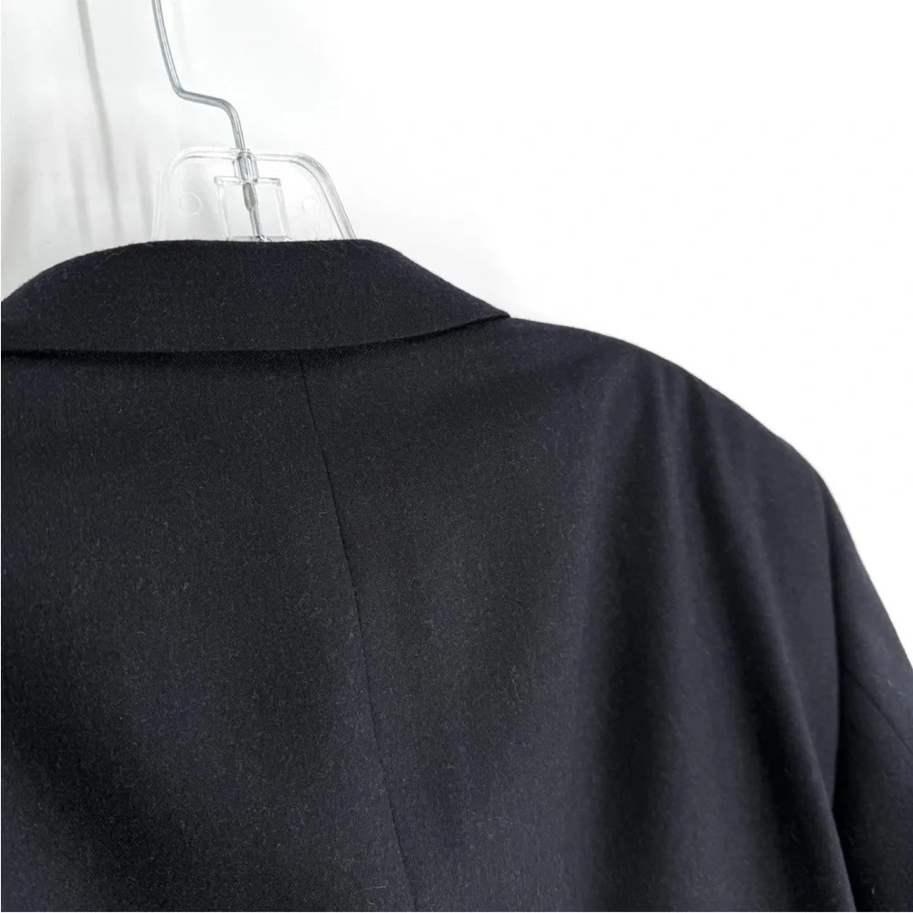 Jos A Bank Wool Cashmere Blazer Mens Size 44R Navy Blue Classic Sport Coat